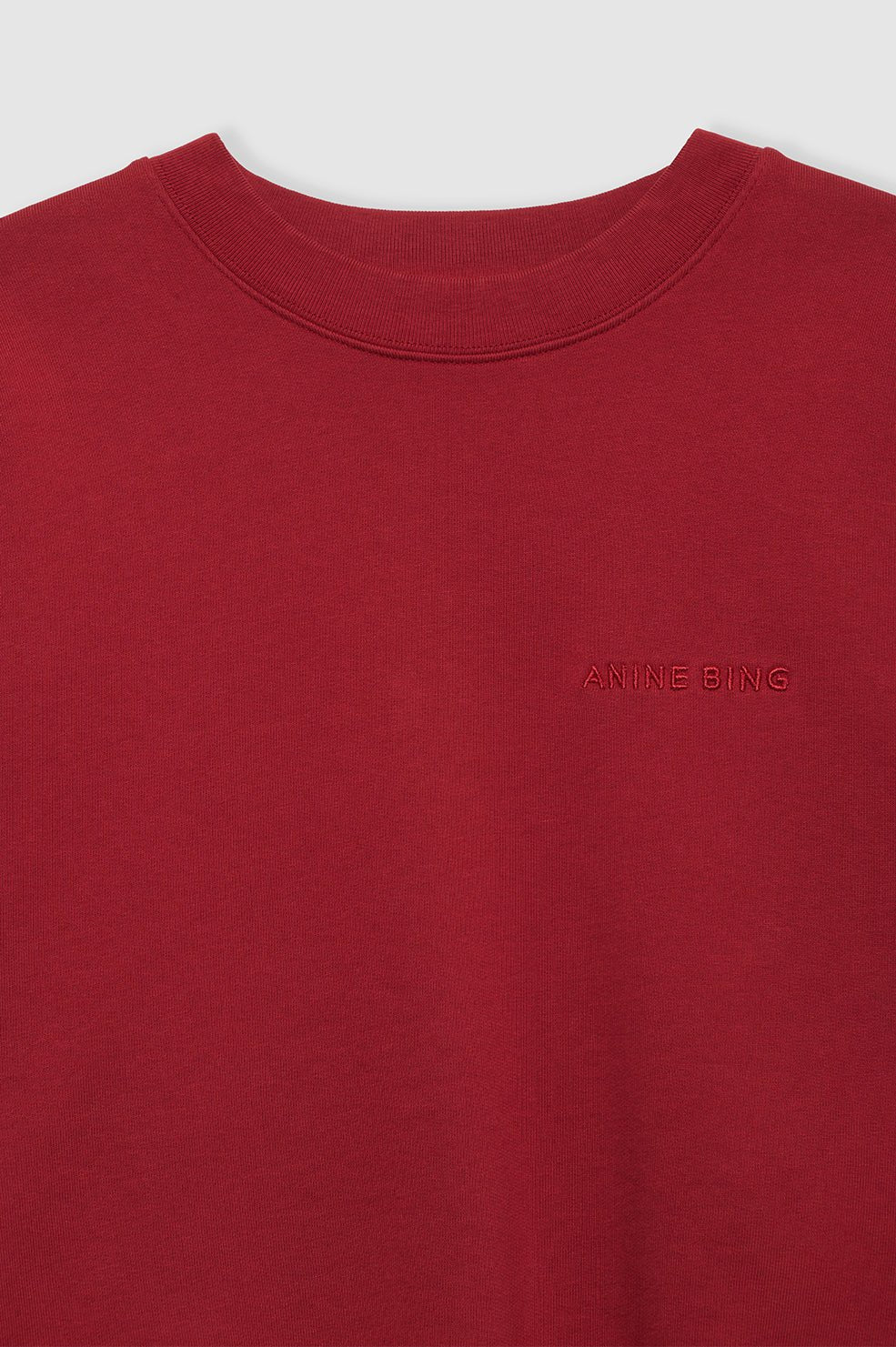 Anine Bing - Miles Sweatshirt in Washed Red - Kalifornia Jean Bar