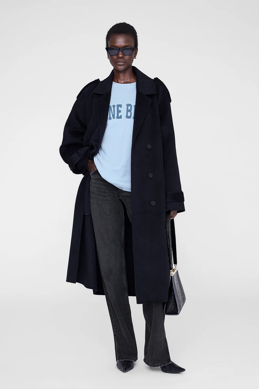 Anine Bing - Miles Sweatshirt - Pale Blue - Kalifornia Jean Bar