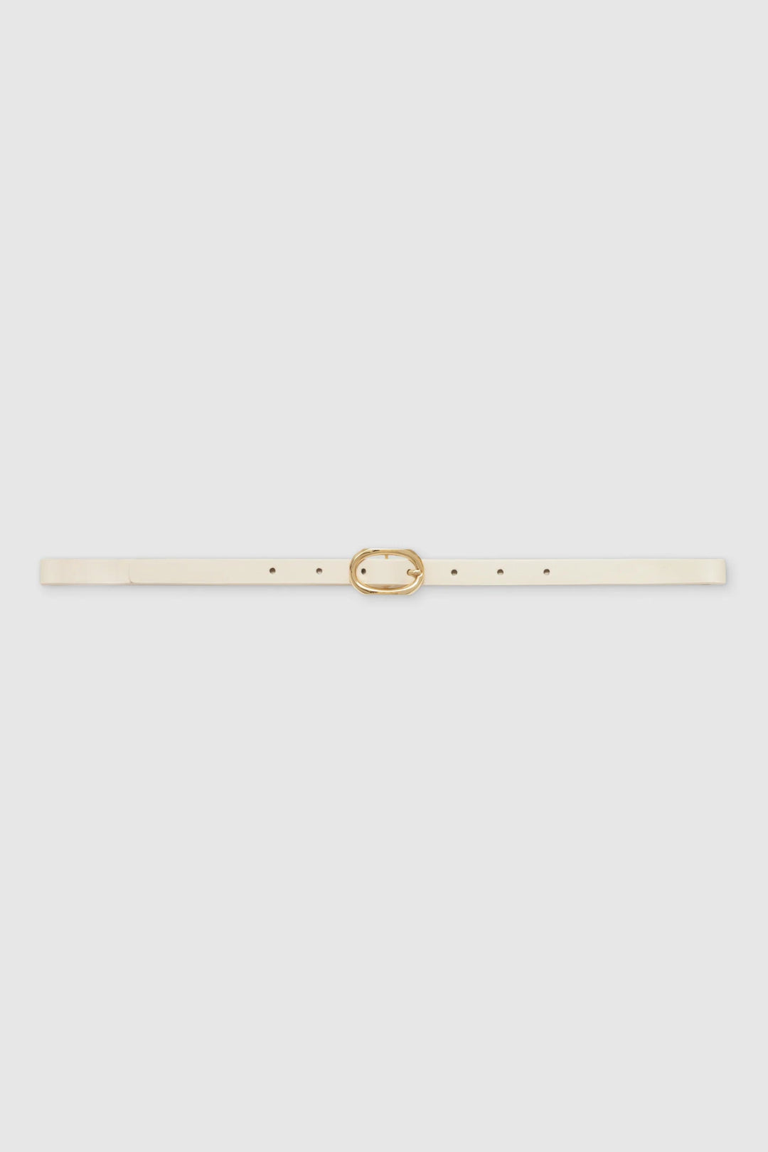 Anine Bing - Mini Signature Belt Ivory w/ Gold - Kalifornia Jean Bar