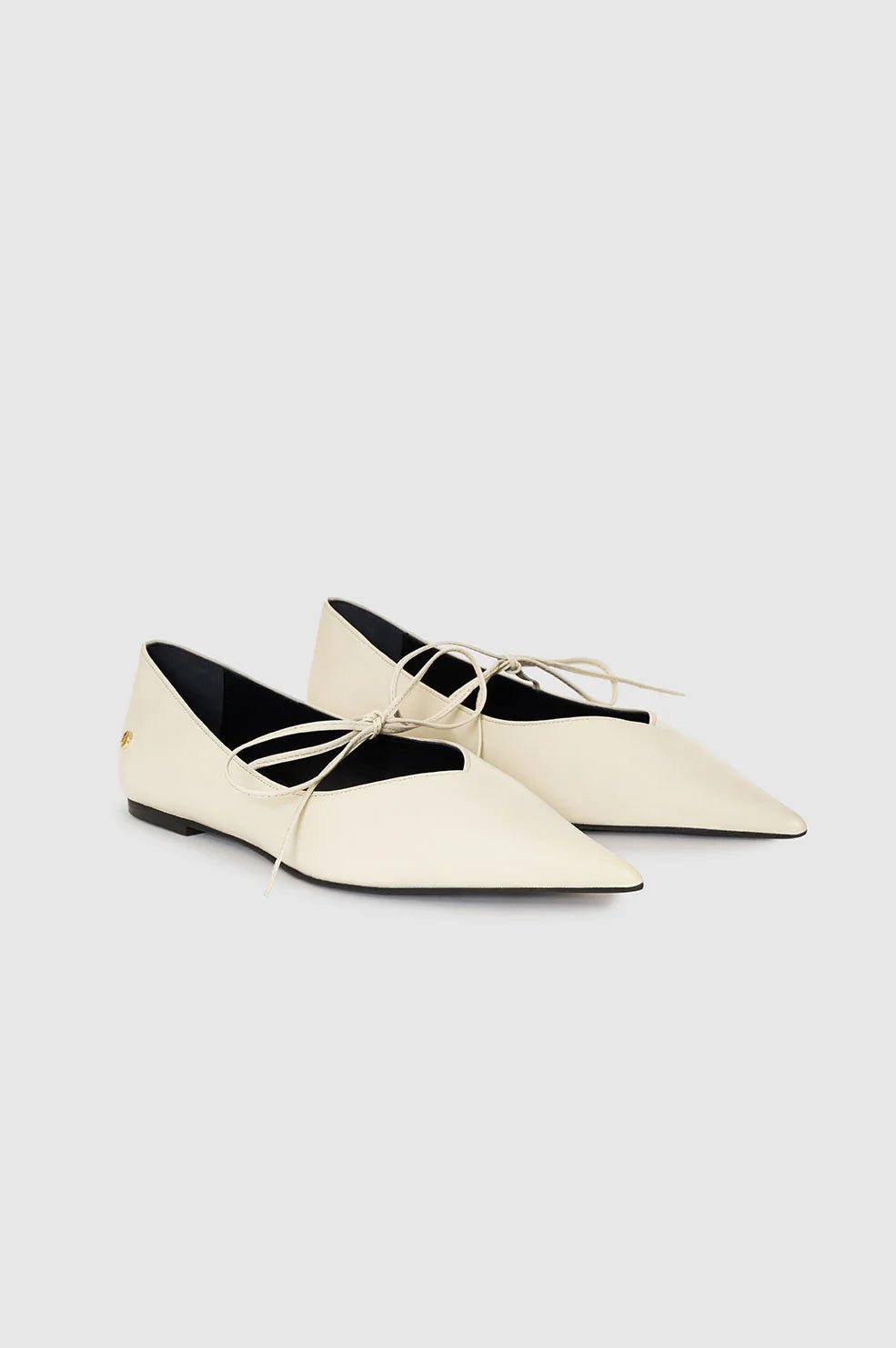 Anine Bing - Nikki Flats in Ivory - Kalifornia Jean Bar