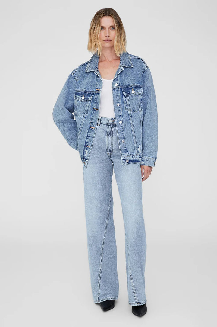 Anine Bing - Rory Denim Jacket in Vintage Blue - Kalifornia Jean Bar