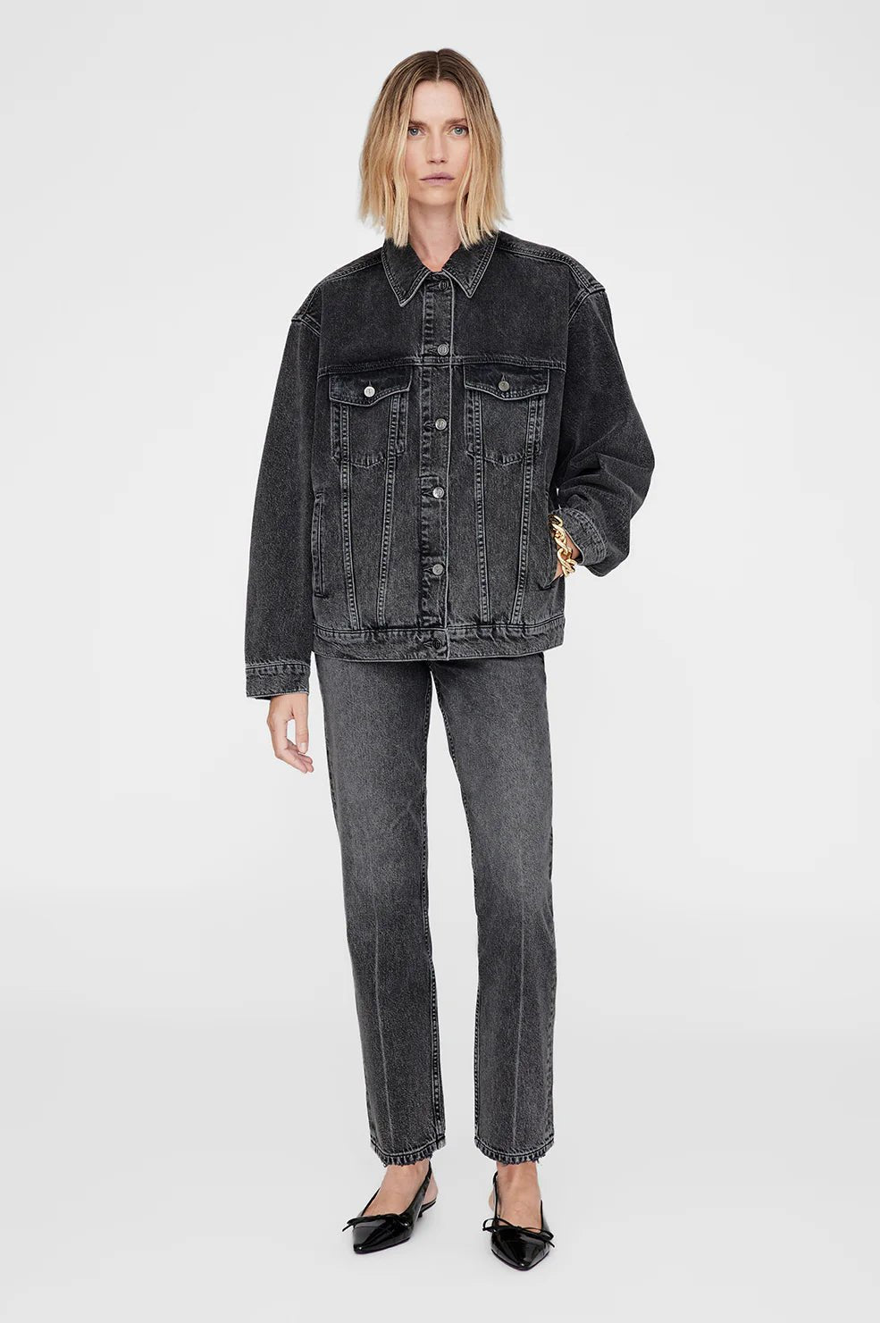Anine Bing - Rory Jacket in Steel Grey - Kalifornia Jean Bar