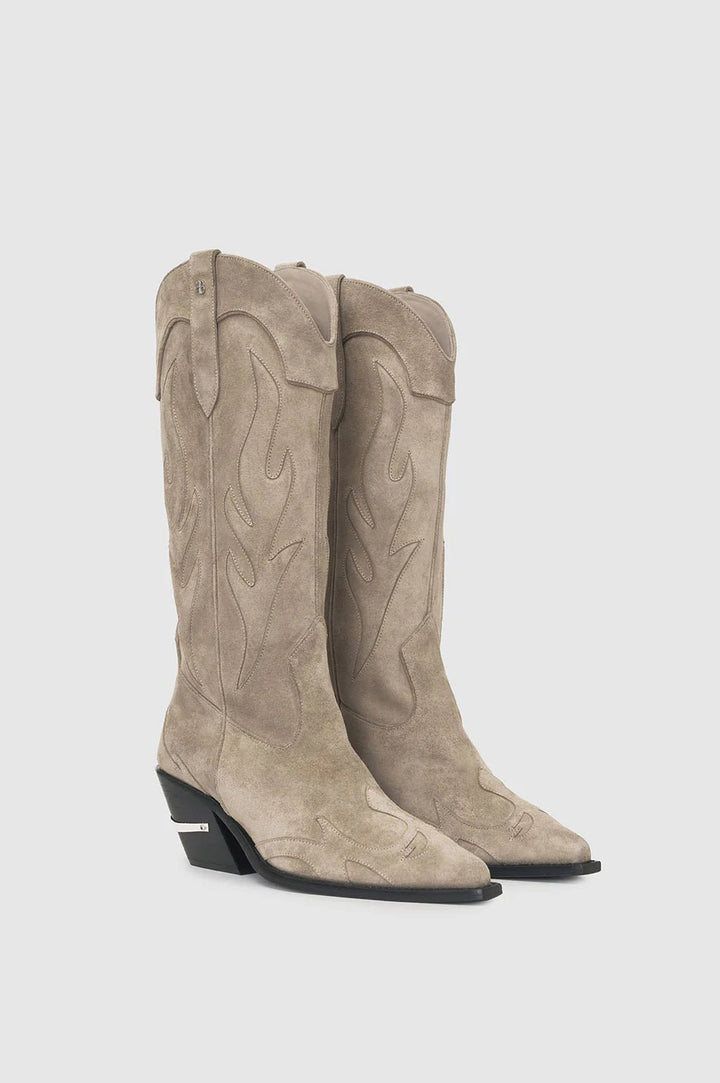 Anine Bing - Taupe Western Tania Boot - Kalifornia Jean Bar