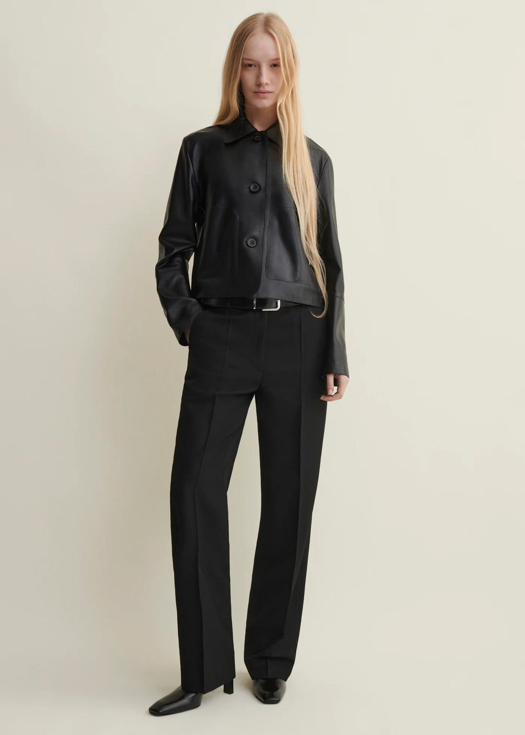 Arma - Emy Black Classic Leather Jacket - Kalifornia Jean Bar