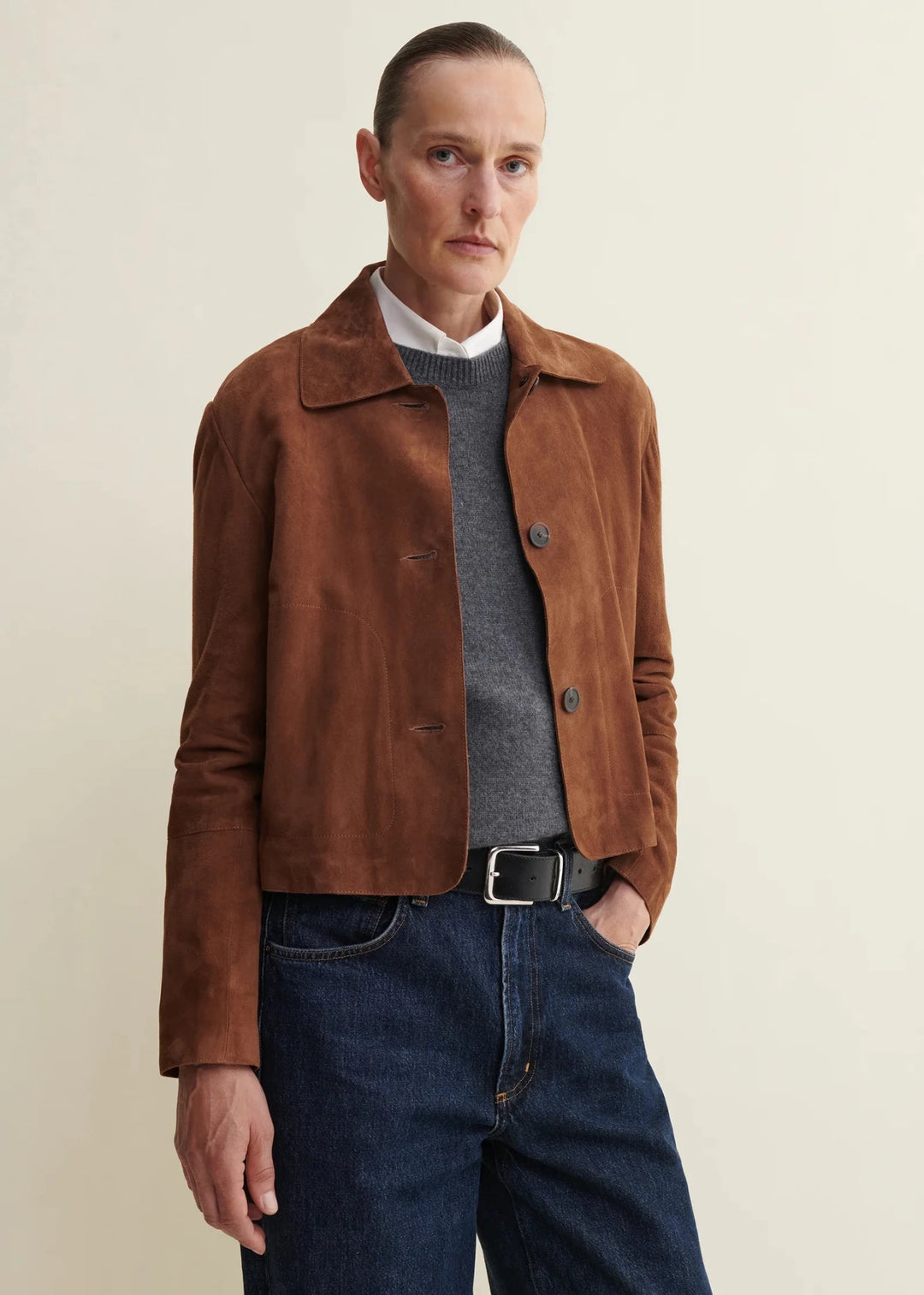 ARMA - Emy Saddle Suede Classic Jacket - Kalifornia Jean Bar