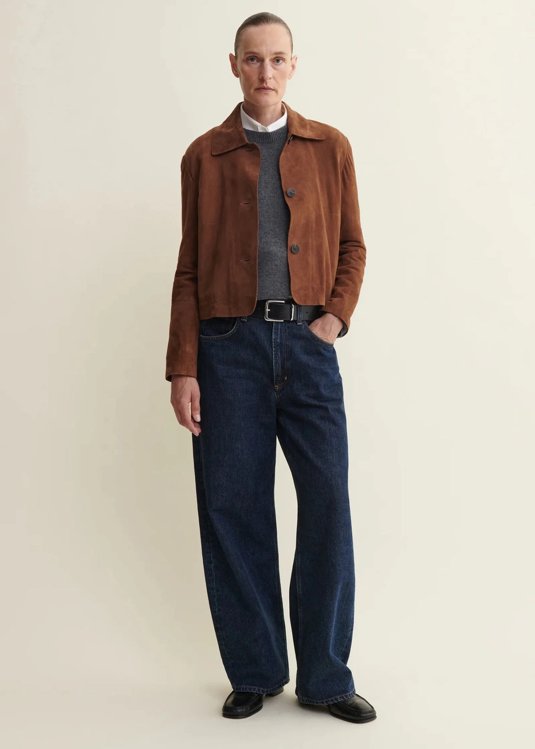 ARMA - Emy Saddle Suede Classic Jacket - Kalifornia Jean Bar