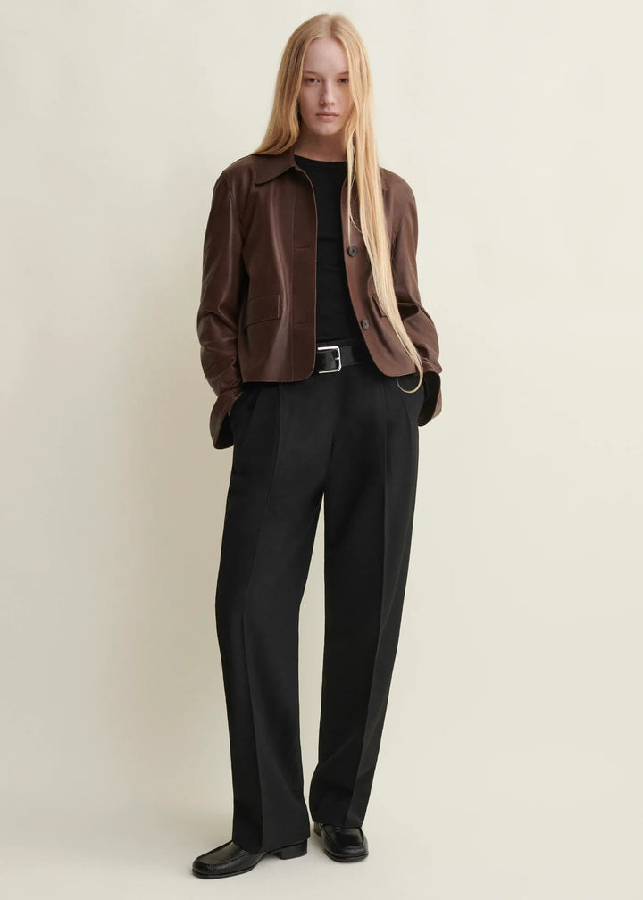 ARMA - Fem Vintage Leather Jacket Mud Brown - Kalifornia Jean Bar