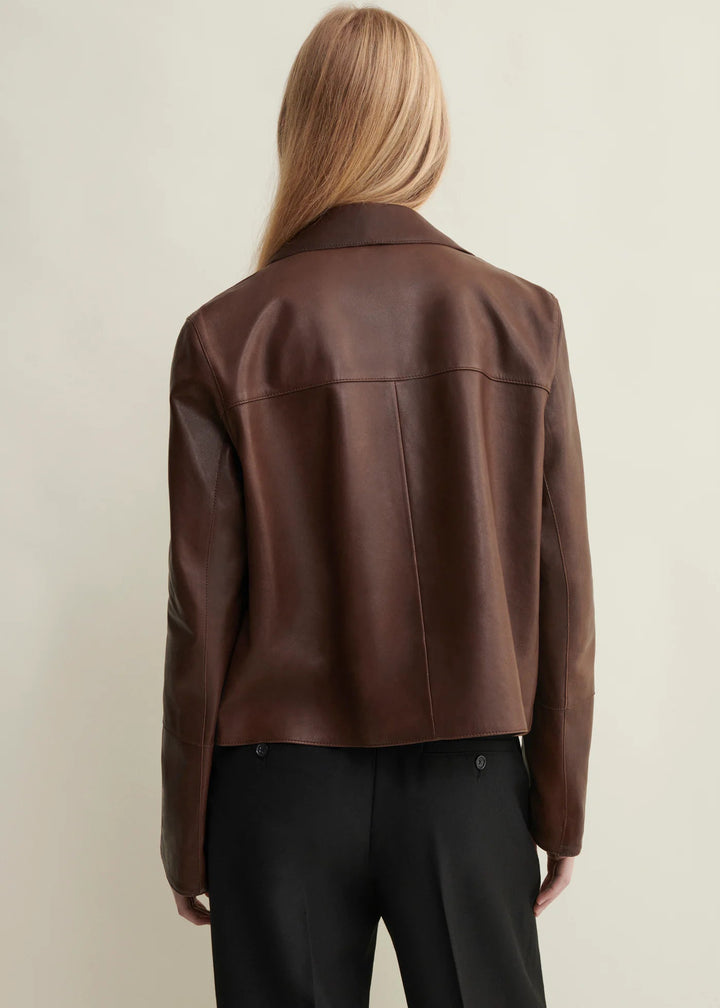 ARMA - Fem Vintage Leather Jacket Mud Brown - Kalifornia Jean Bar