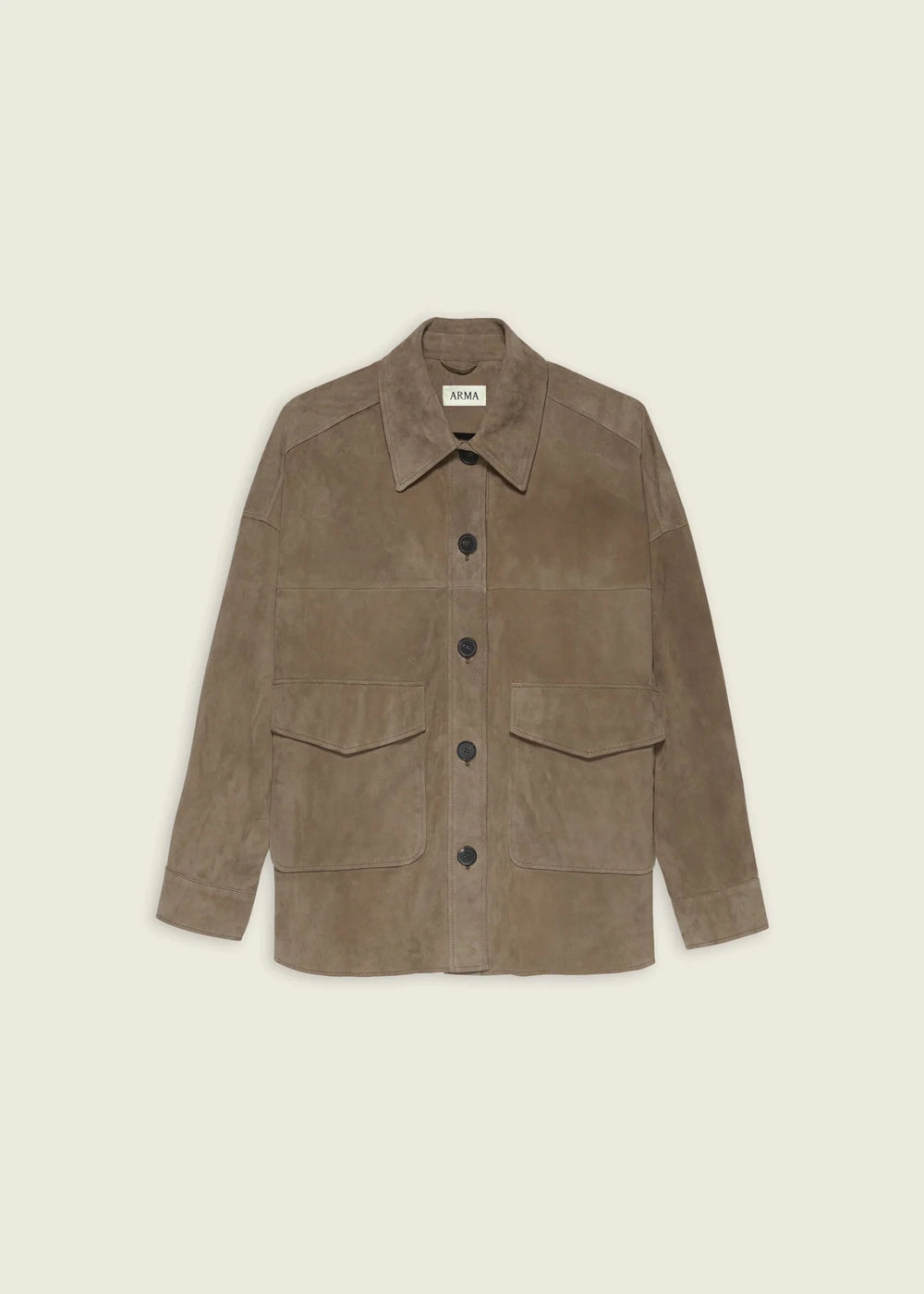 ARMA - Kaylee Suede Overshirt in Soil - Kalifornia Jean Bar