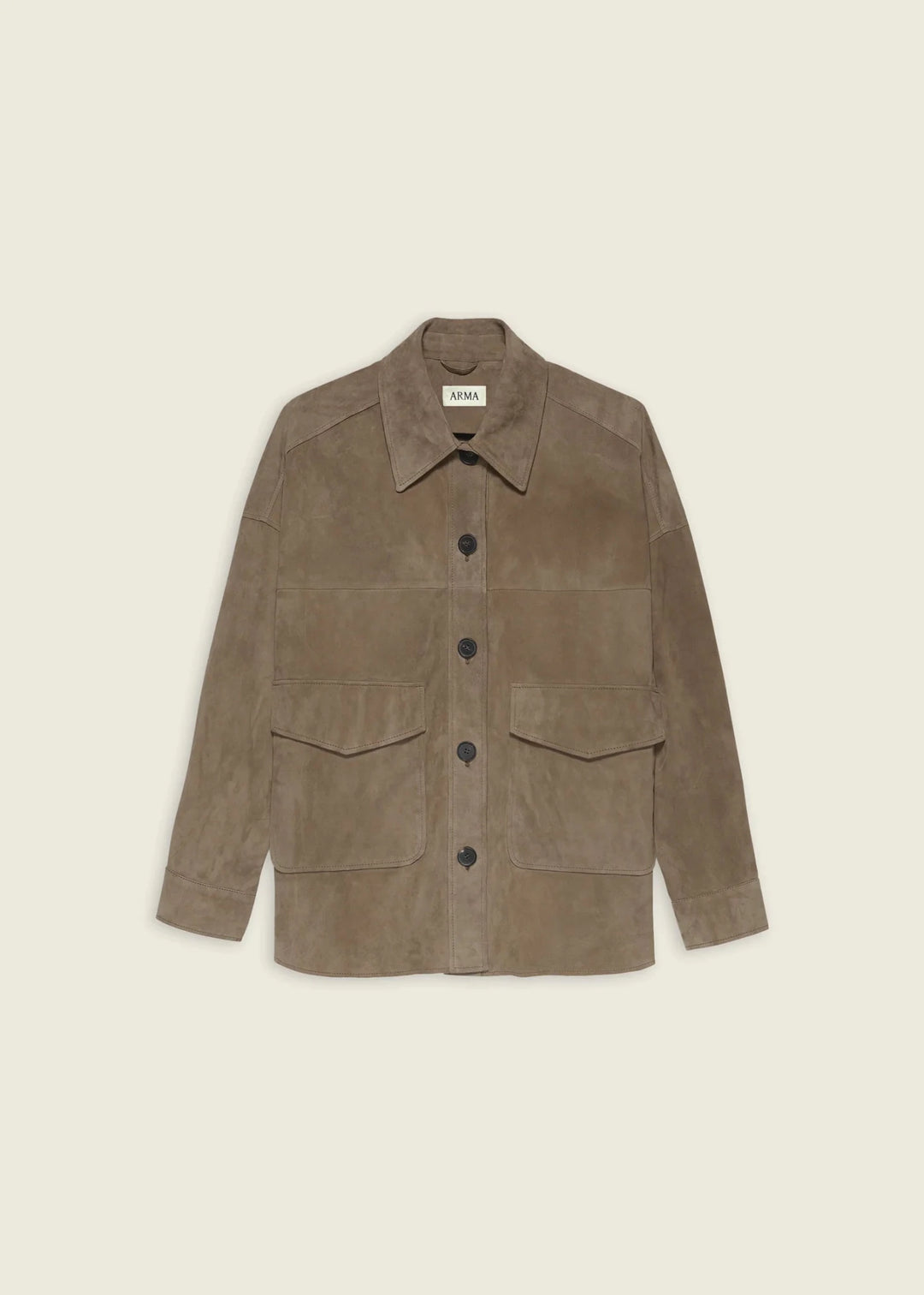 ARMA - Kaylee Suede Overshirt in Soil - Kalifornia Jean Bar