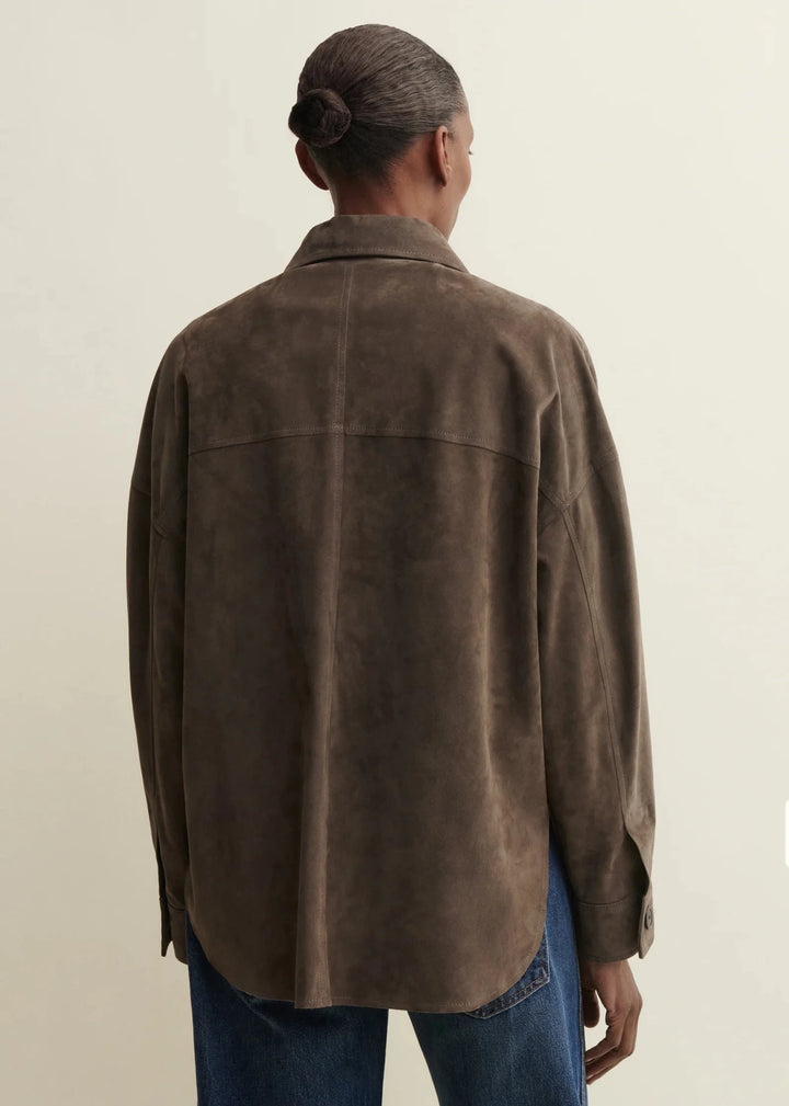 ARMA - Kaylee Suede Overshirt in Soil - Kalifornia Jean Bar