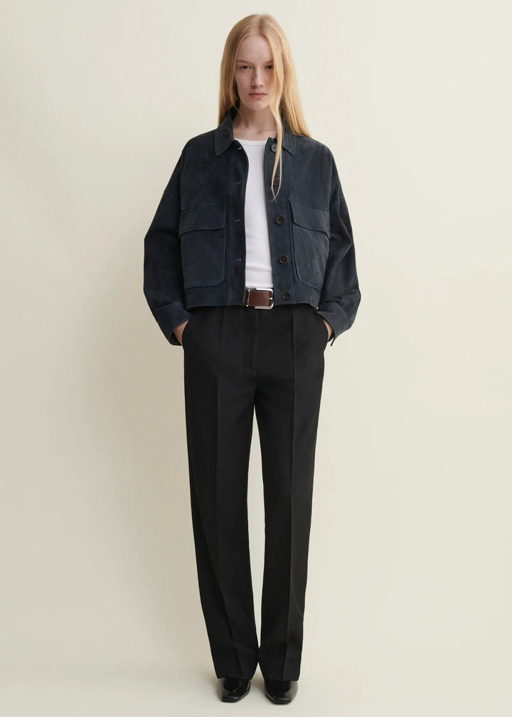Arma - Miri Suede Jacket Dark Navy - Kalifornia Jean Bar
