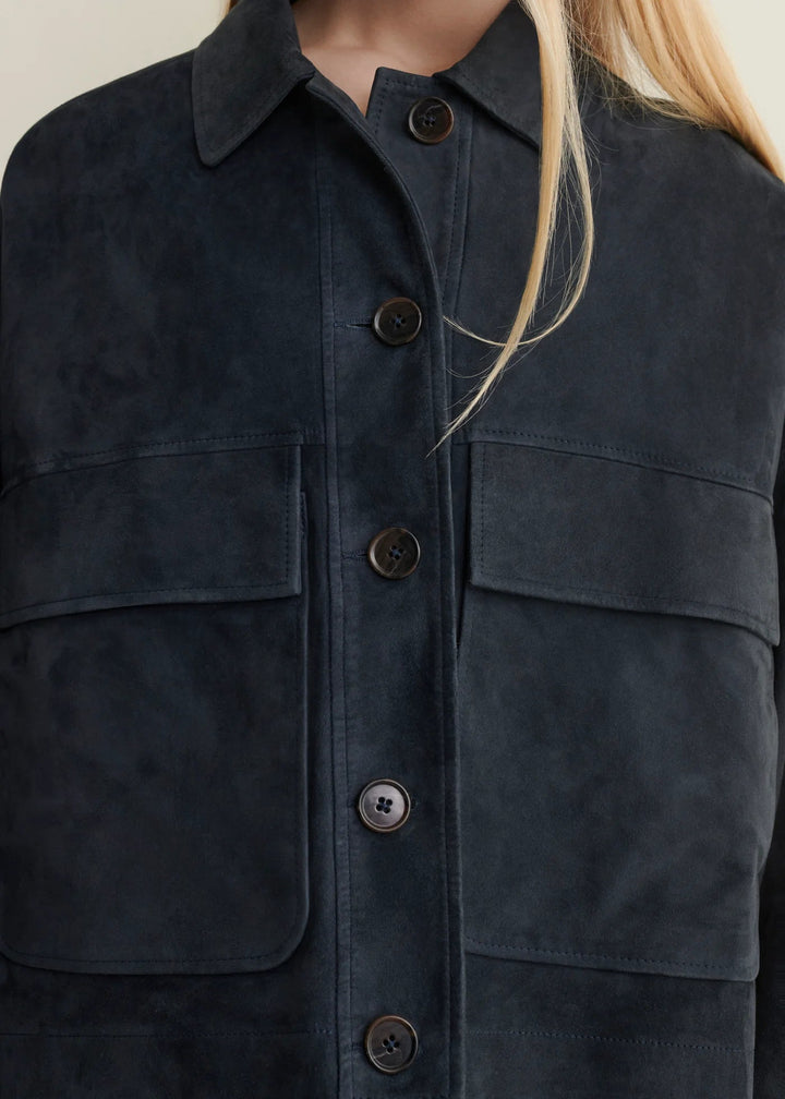 Arma - Miri Suede Jacket Dark Navy - Kalifornia Jean Bar
