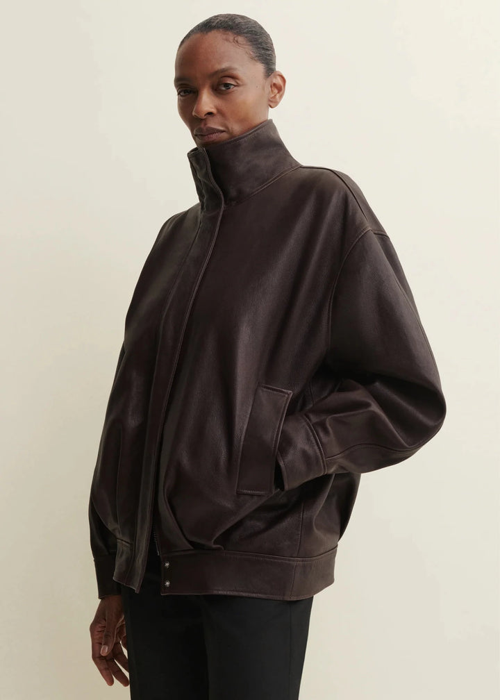 Arma - Paula Leather Jacket in Coffee Bean - Kalifornia Jean Bar