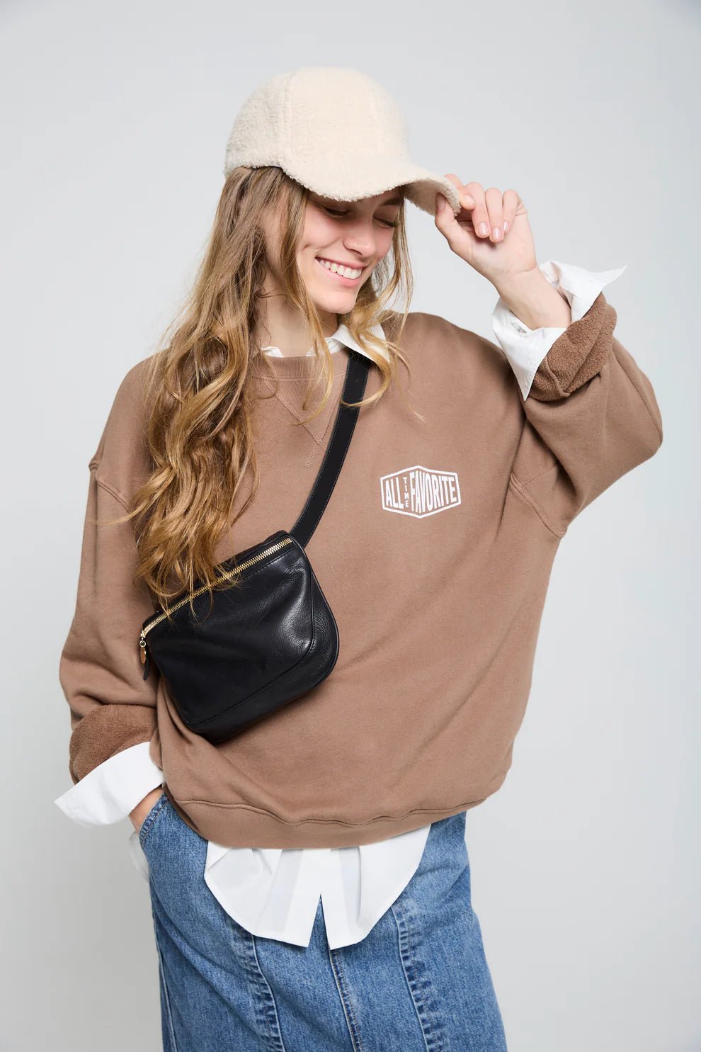 ATF - Mocha ATF Boyfriend Sweatshirt - Kalifornia Jean Bar