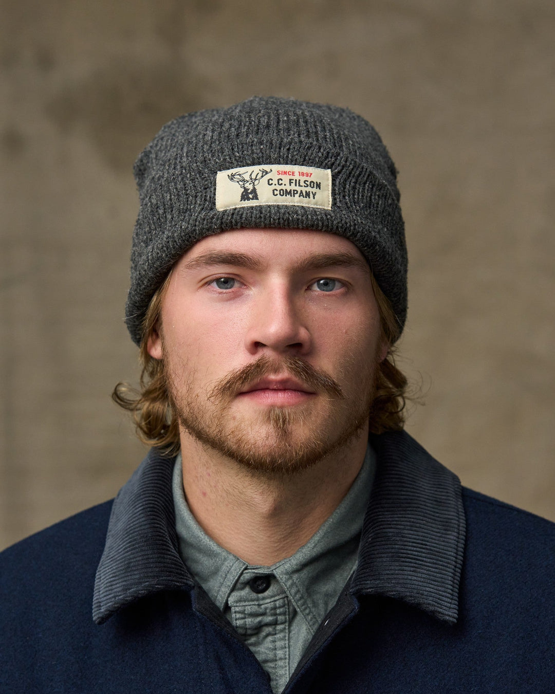 Filson - Charcoal/Black Lined Ragg Wool Beanie - Kalifornia Jean Bar