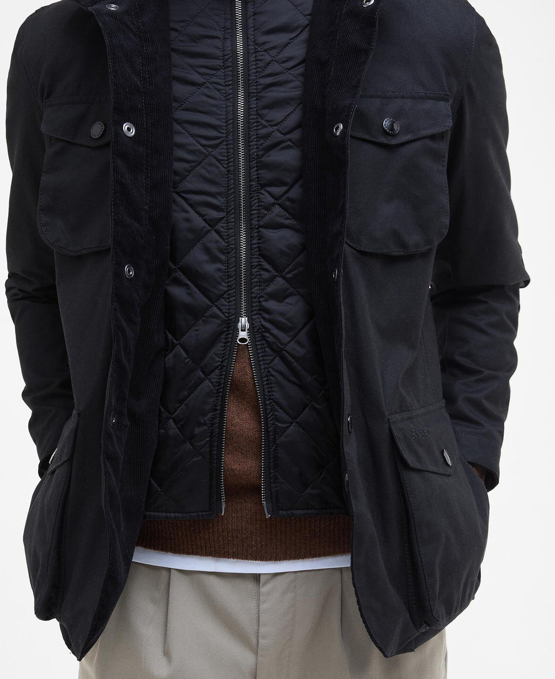 Barbour - Ogston Black Waxed Jacket - Kalifornia Jean Bar