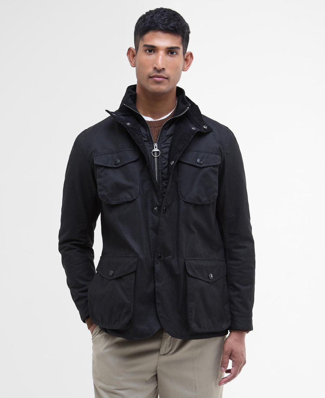 Barbour - Ogston Black Waxed Jacket - Kalifornia Jean Bar