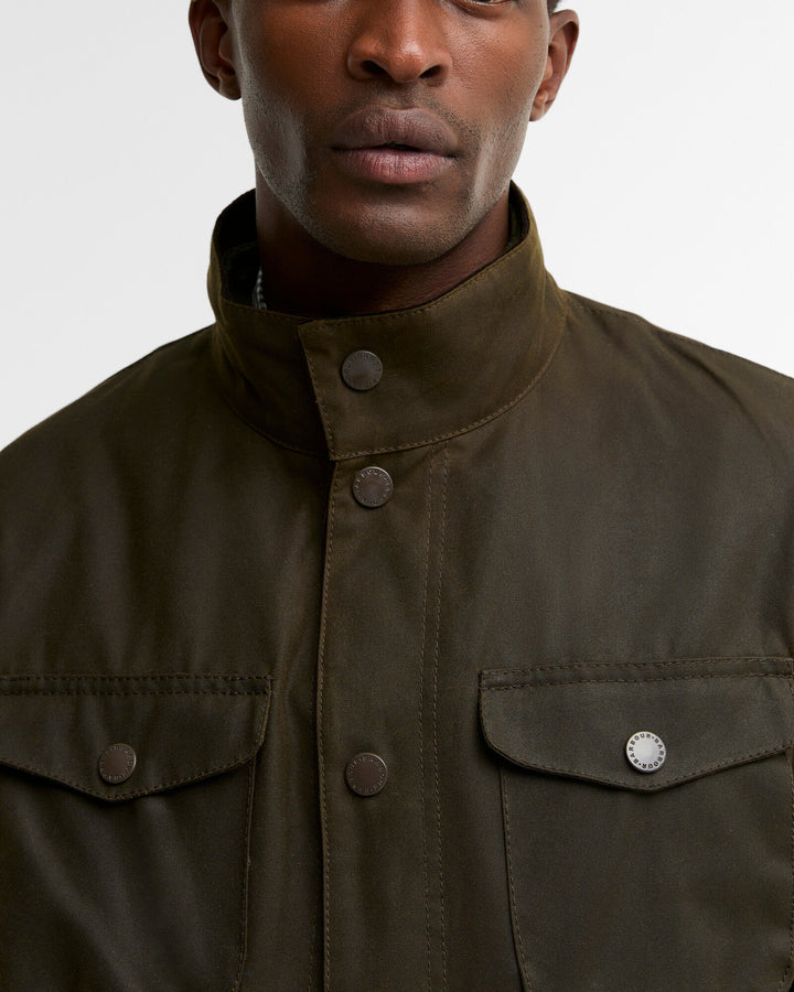 Barbour - Ogston Olive Waxed Jacket - Kalifornia Jean Bar