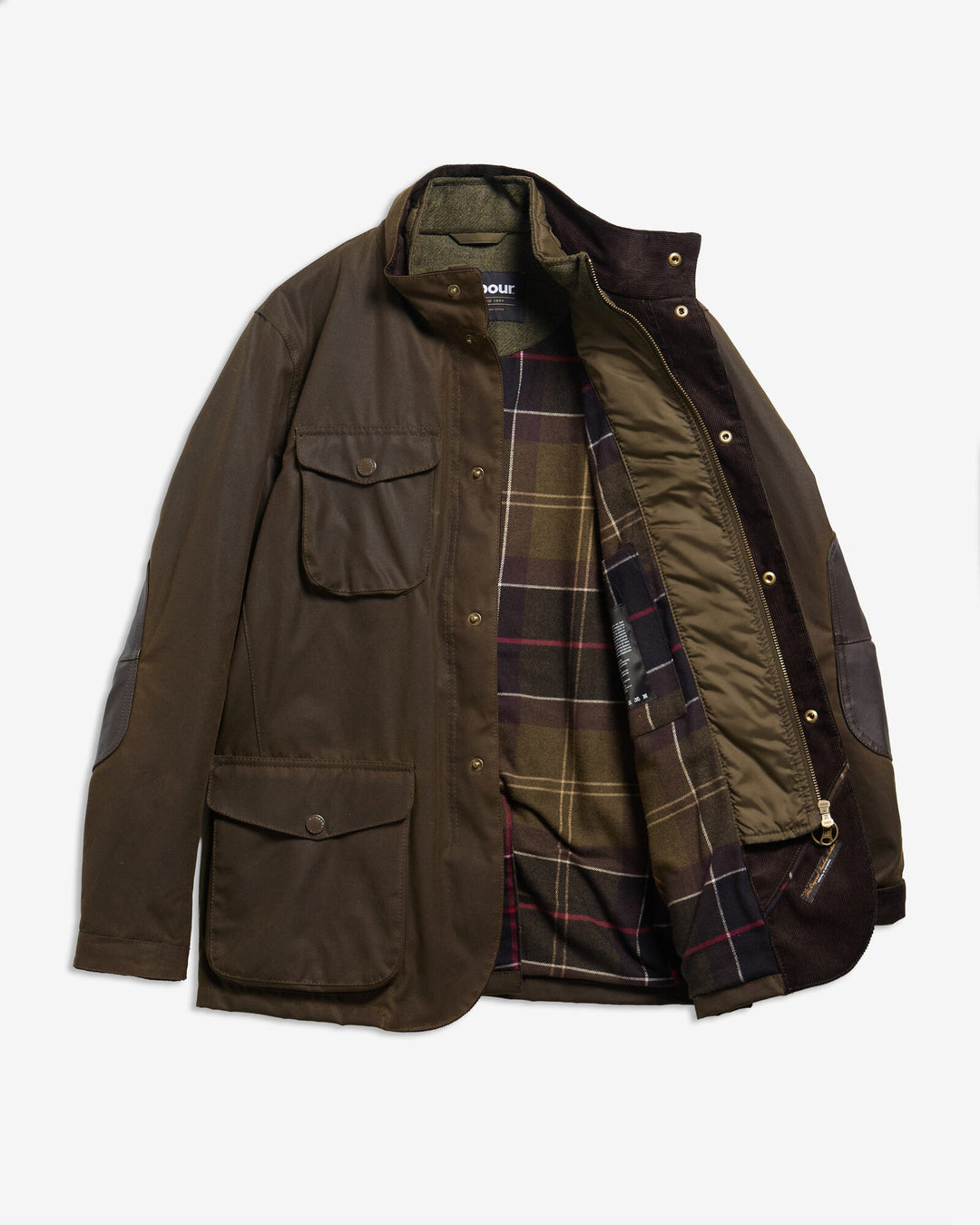 Barbour - Ogston Olive Waxed Jacket - Kalifornia Jean Bar