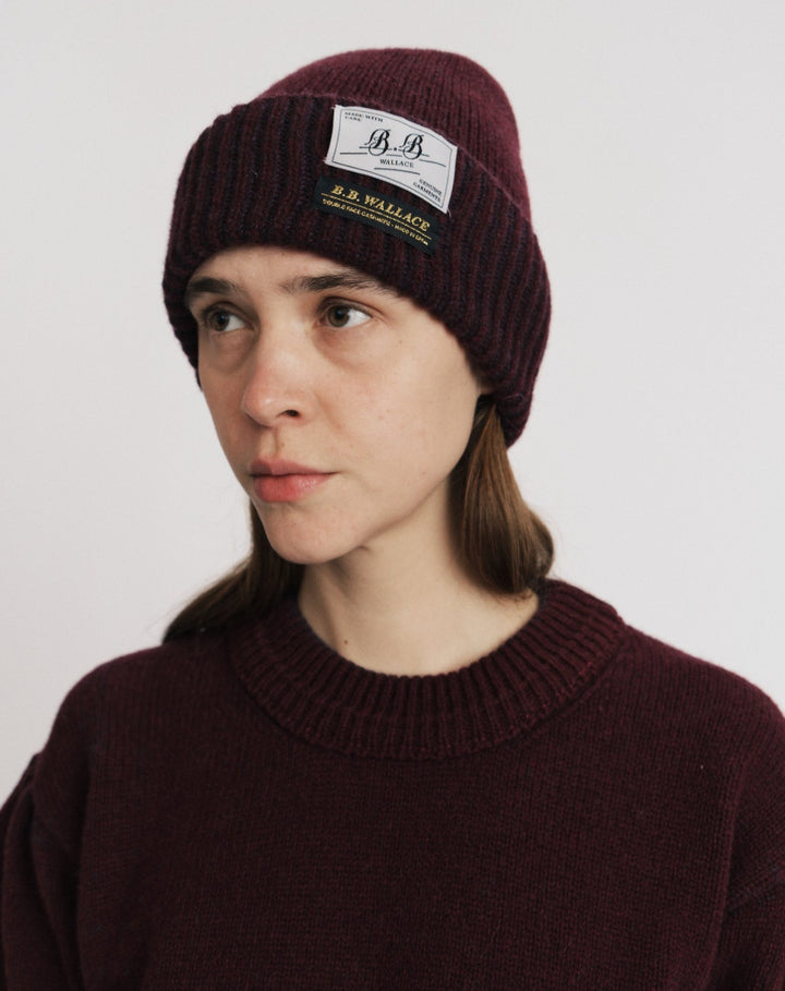 B.B. Wallace - Peyton Beanie in Bordeaux - Kalifornia Jean Bar