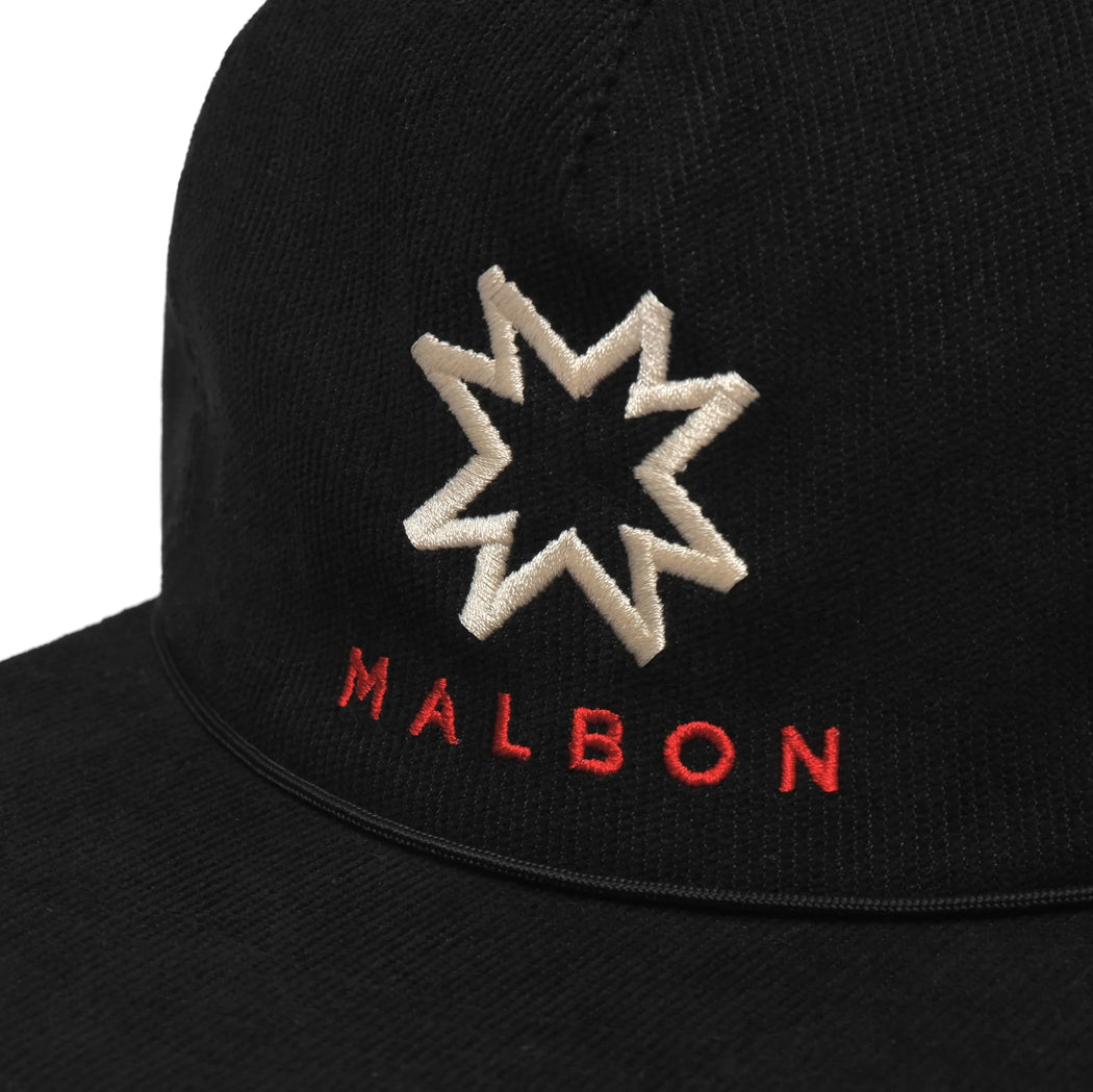 Malbon - Black Corduroy Golf & Ski Hat