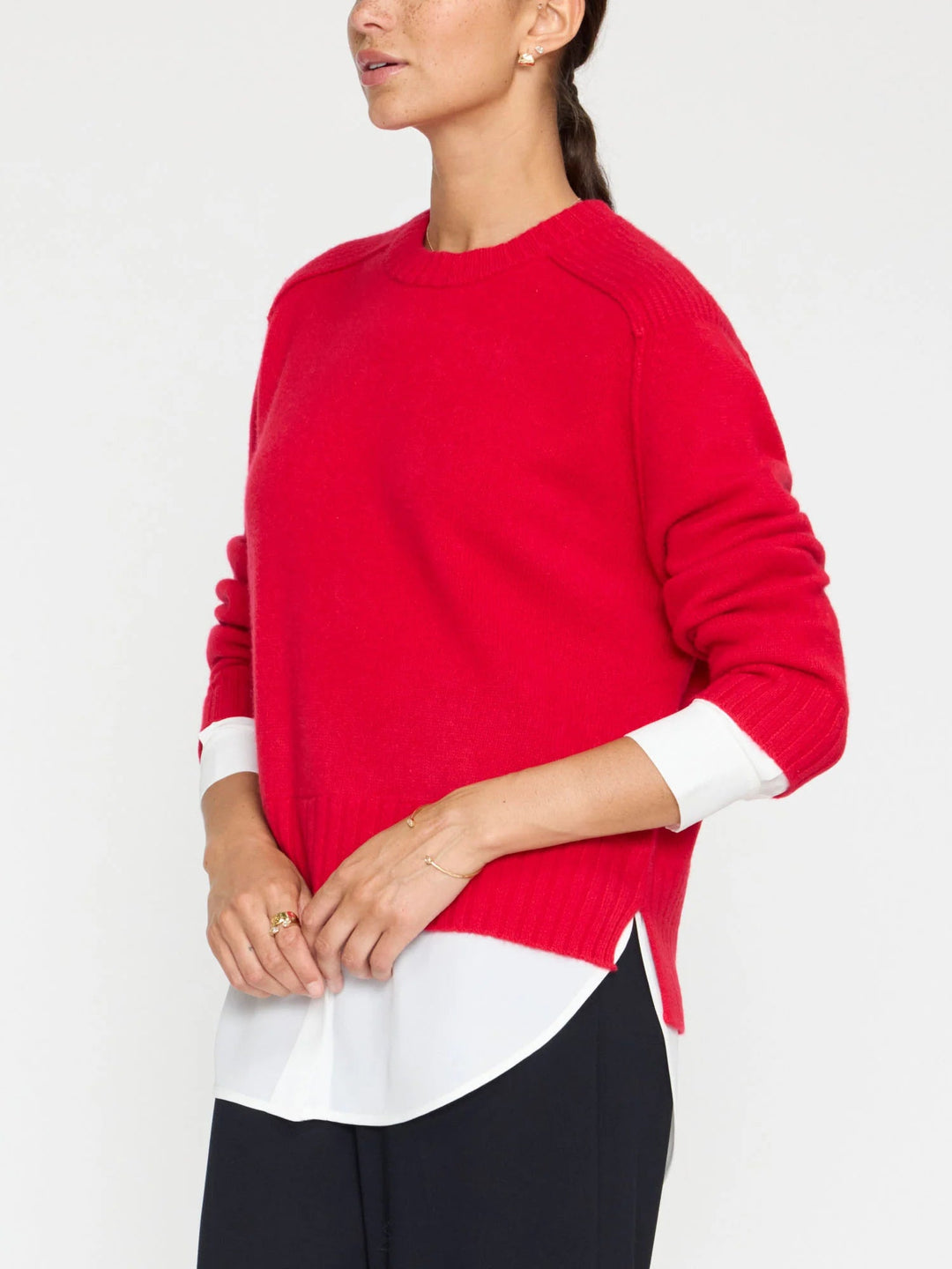 Brochu Walker - Aura Red/White Parson's Crew Looker - Kalifornia Jean Bar Brochu Walker - Aura Red/White Parson's Crew Looker Women's Sweater