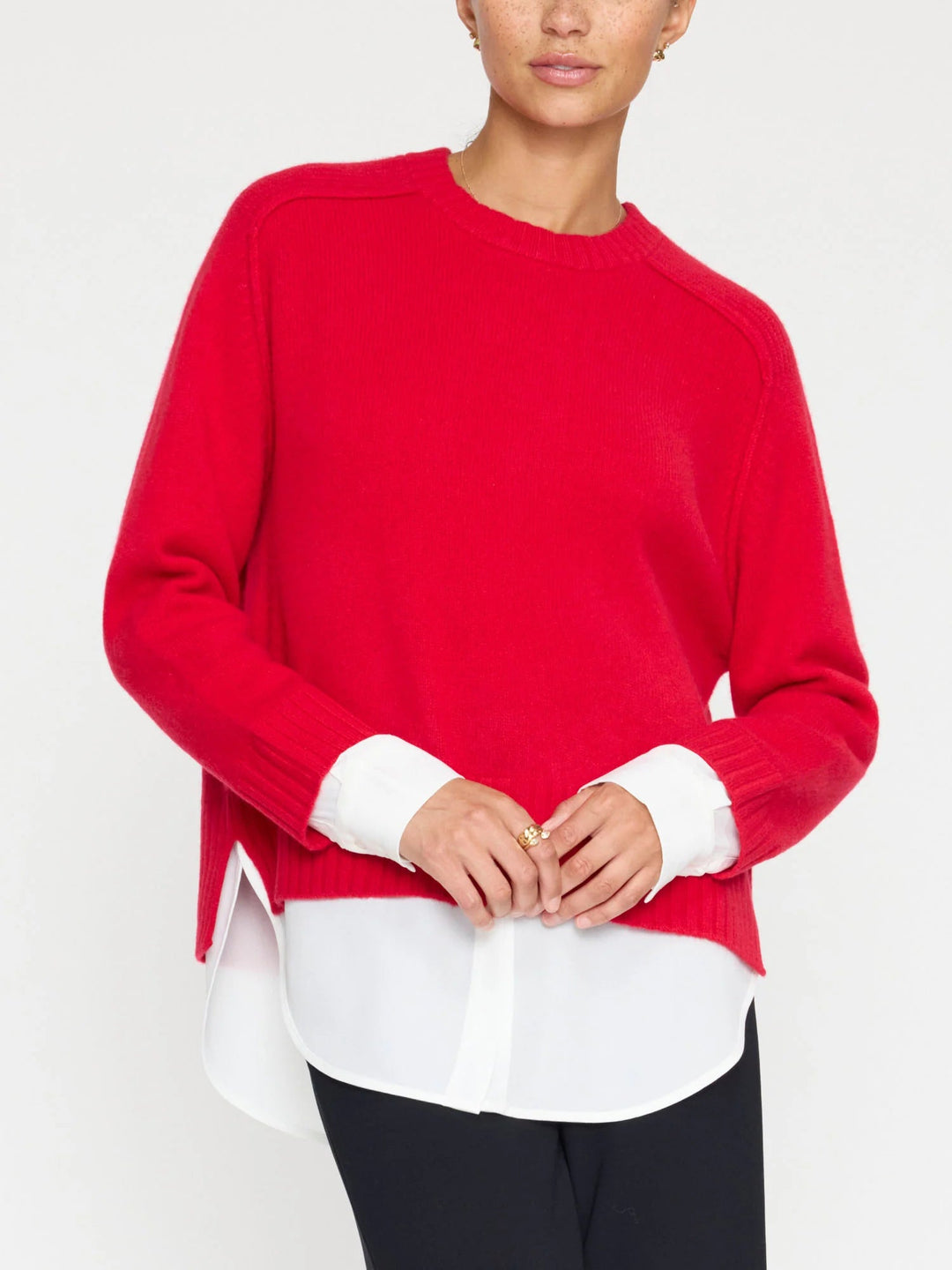 Brochu Walker - Aura Red/White Parson's Crew Looker - Kalifornia Jean Bar Brochu Walker - Aura Red/White Parson's Crew Looker Women's Sweater