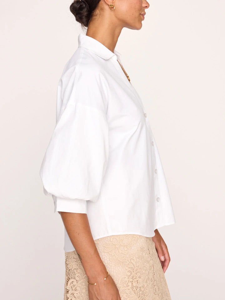 Brochu Walker - Kate Shirt in Salt White - Kalifornia Jean Bar