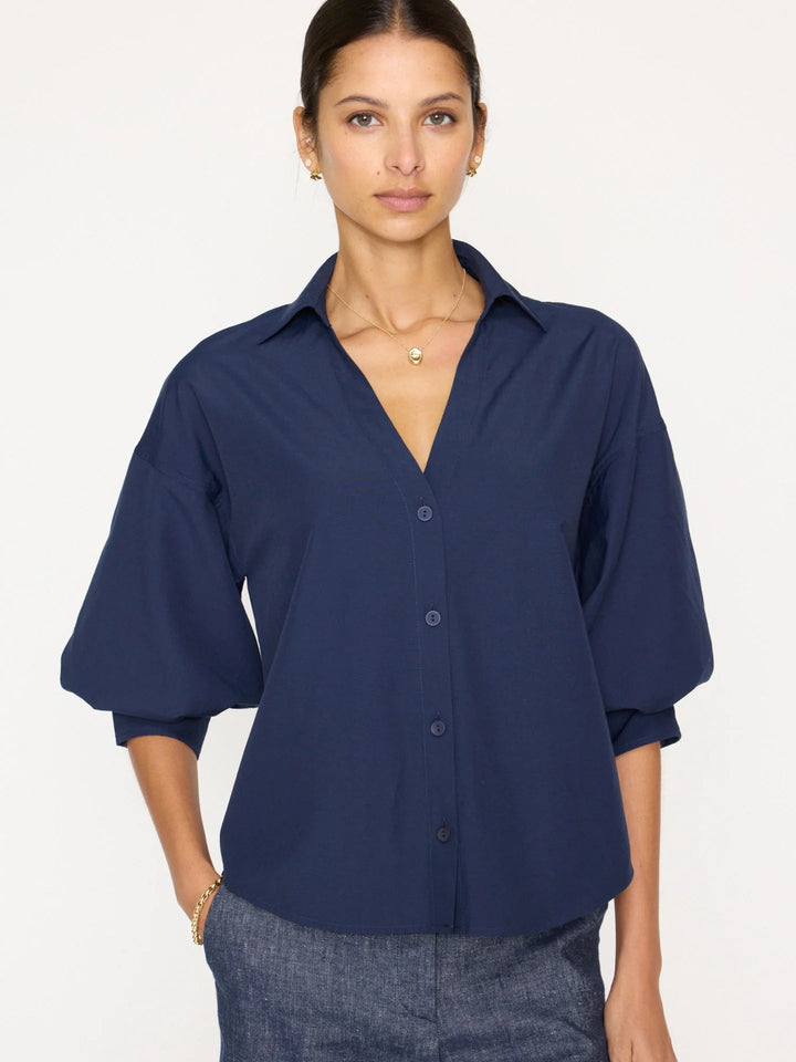 Brochu Walker - Navy Kate Shirt - Kalifornia Jean Bar