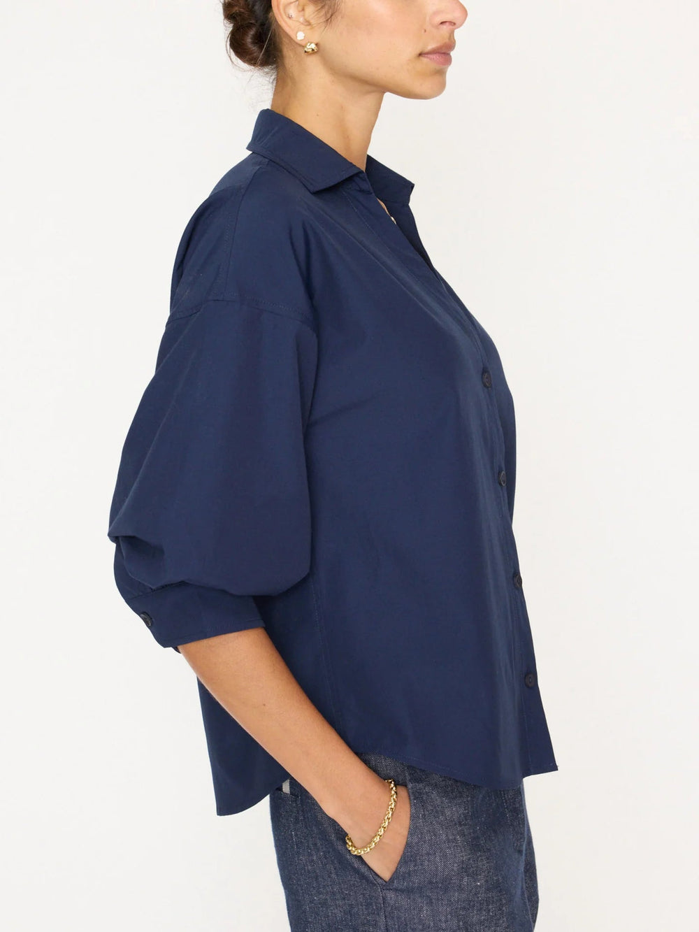 Brochu Walker - Navy Kate Shirt - Kalifornia Jean Bar