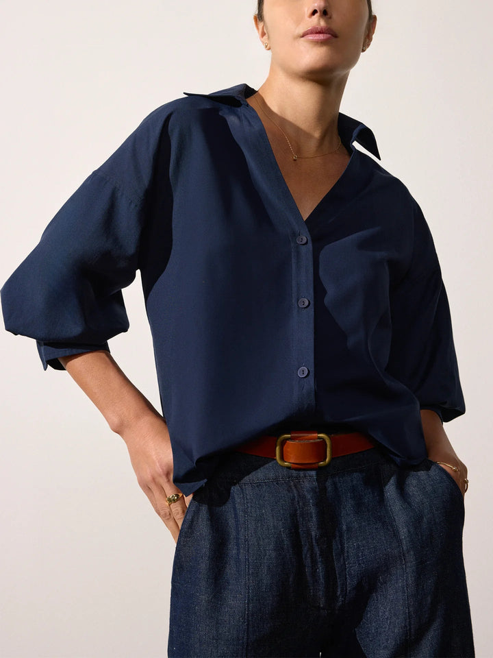 Brochu Walker - Navy Kate Shirt - Kalifornia Jean Bar