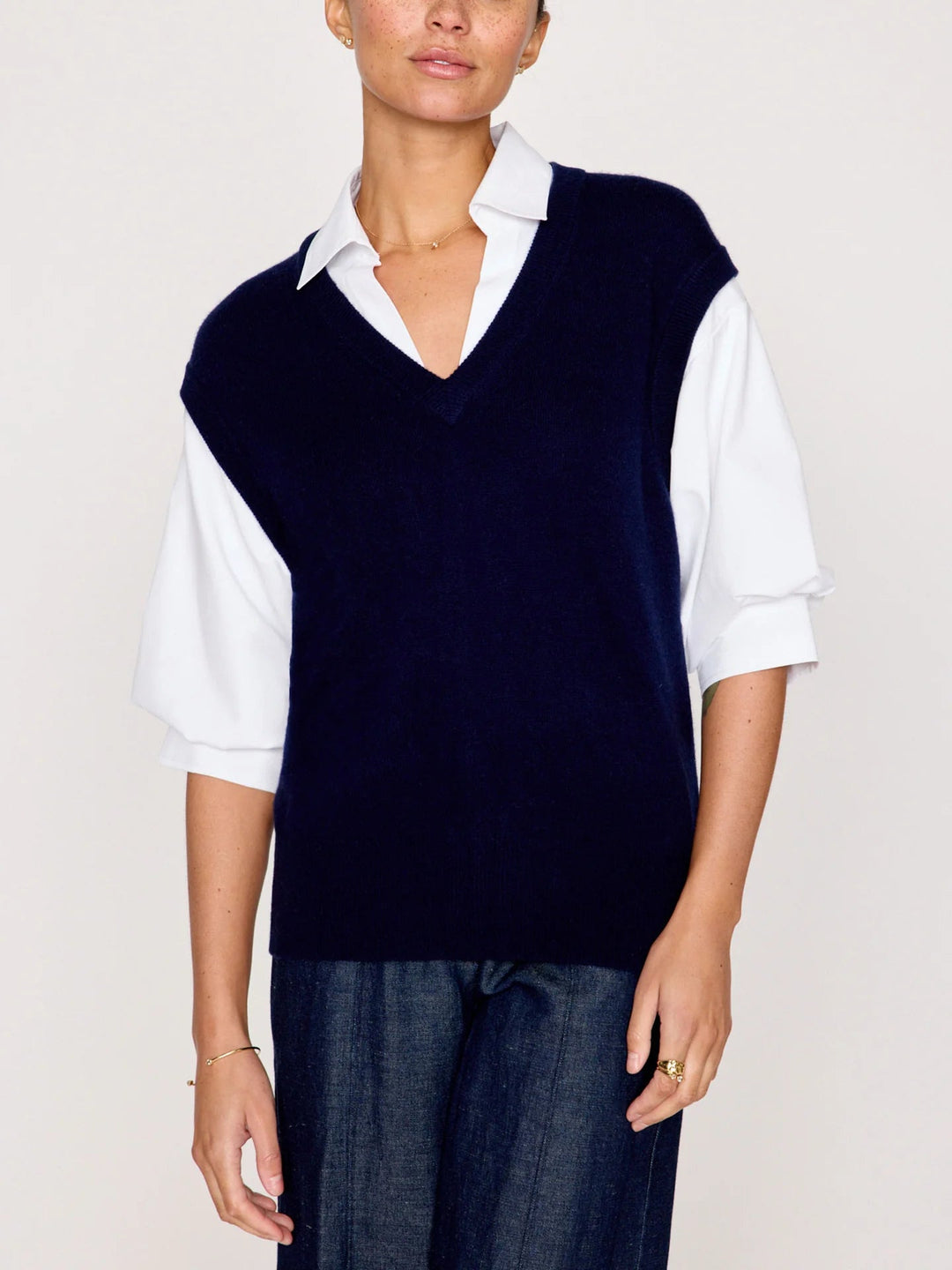 Brochu Walker - Navy/Salt White Kate Shirt Looker - Kalifornia Jean Bar