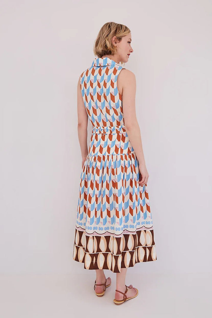 Cara Cara - Diya Skirt Talavera Tile Ivory - Kalifornia Jean Bar