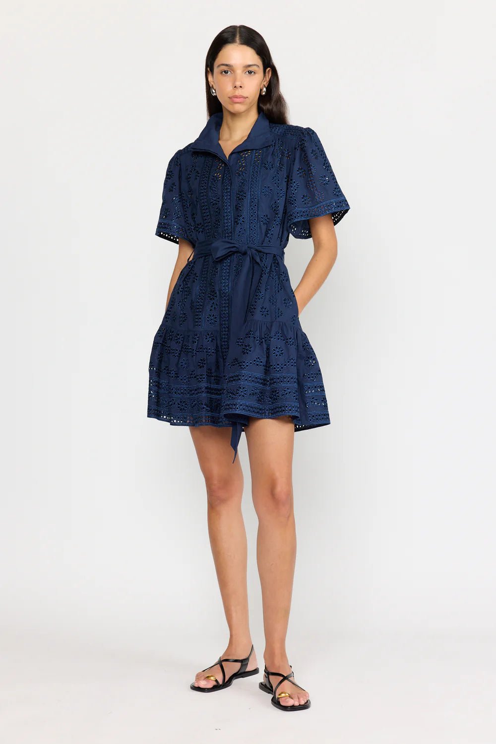 Christy Lynn - Drew Dress in Navy - Kalifornia Jean Bar