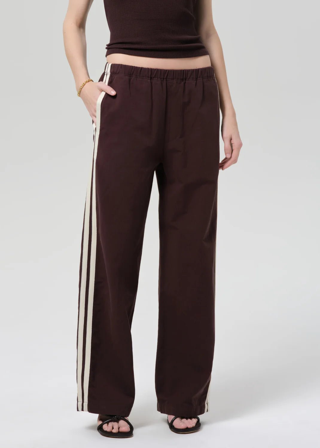Citizens of Humanity - Aurora Track Pant Chocolate - Kalifornia Jean Bar