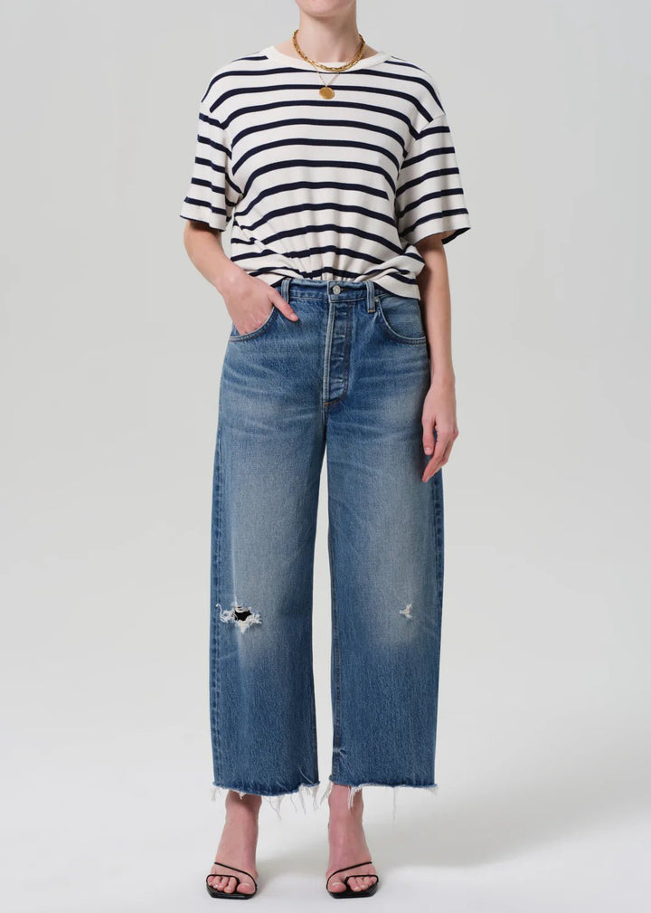 Citizens of Humanity - Azure Stripe Goldie Tee - Kalifornia Jean Bar