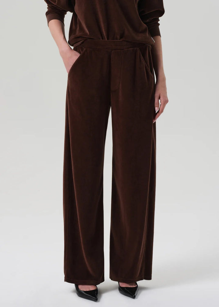 Citizens of Humanity - Cammello Brynn Drawstring Velour Pant - Kalifornia Jean Bar