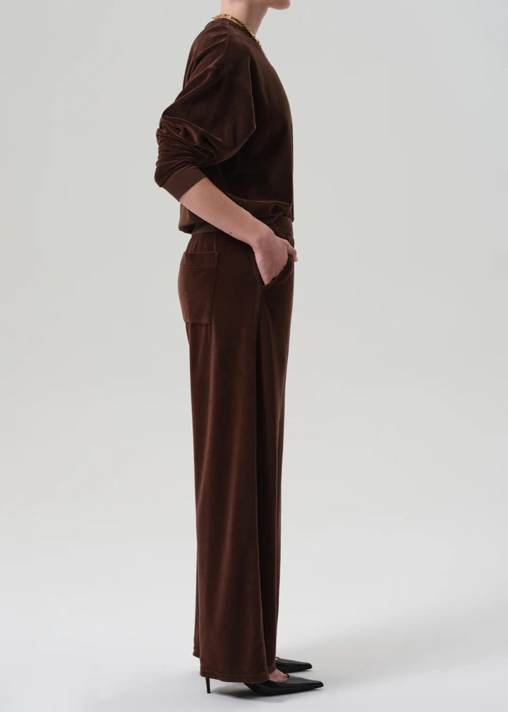 Citizens of Humanity - Cammello Brynn Drawstring Velour Pant - Kalifornia Jean Bar