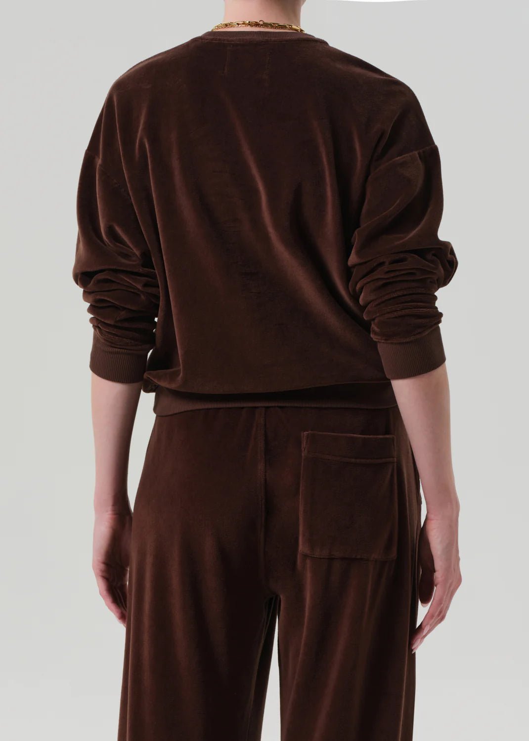 Citizens of Humanity - Cammello Vintage Velour Crewneck - Kalifornia Jean Bar