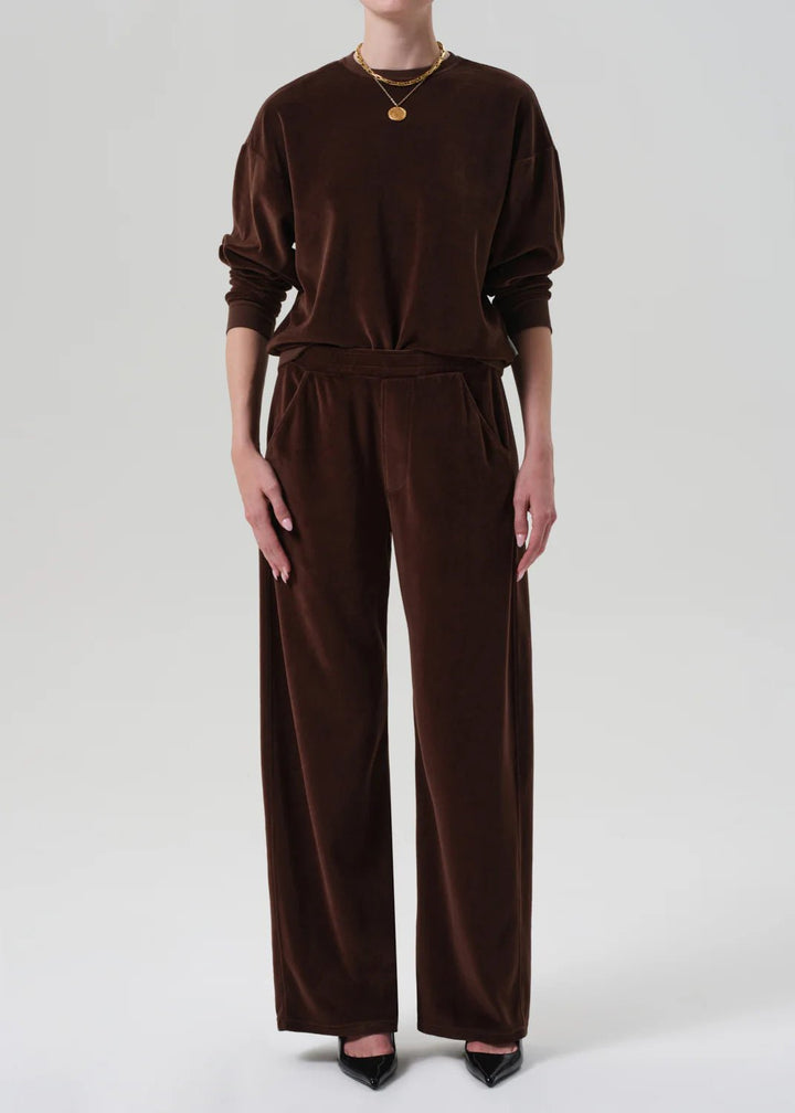 Citizens of Humanity - Cammello Vintage Velour Crewneck - Kalifornia Jean Bar