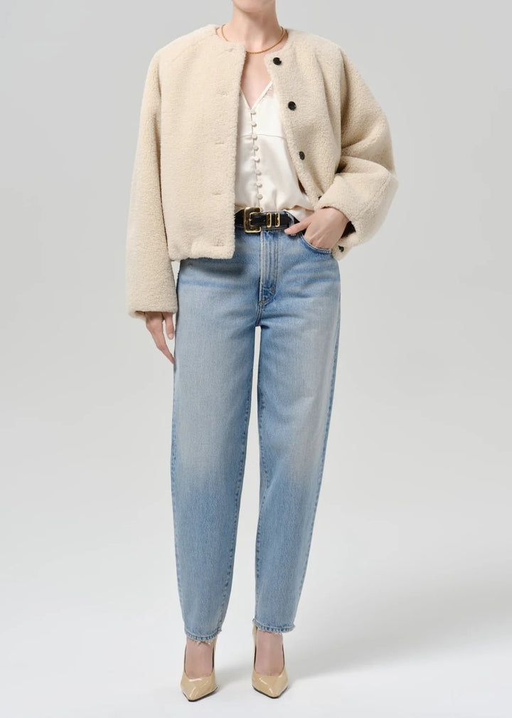 Citizens of Humanity - Cozy Sherpa Boucle Indoor Bomber - Kalifornia Jean Bar
