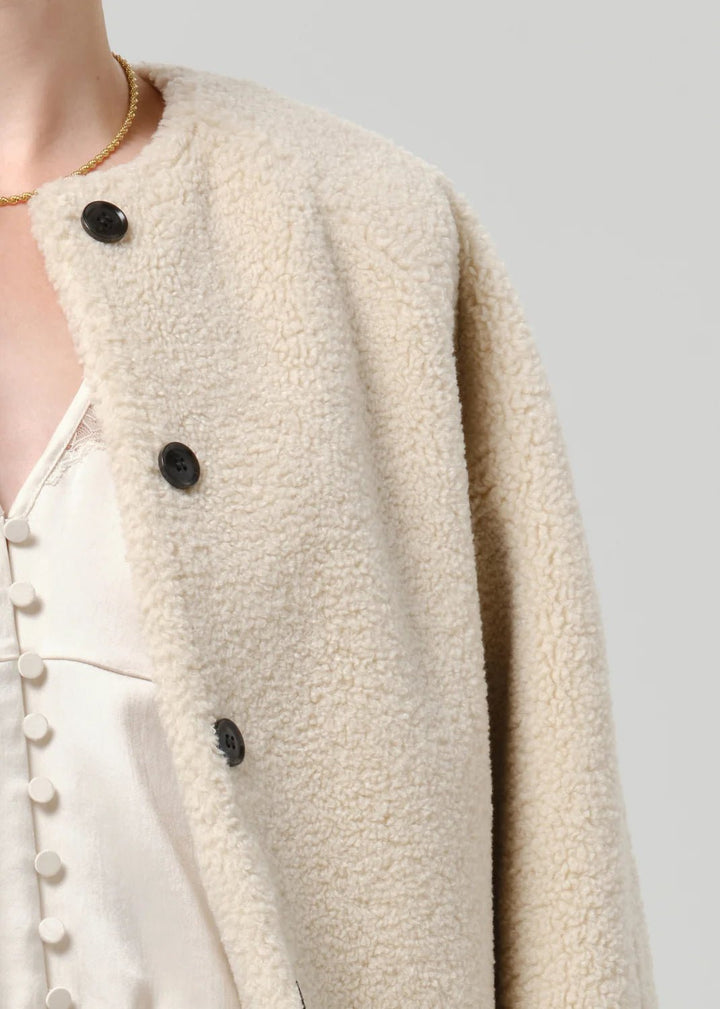 Citizens of Humanity - Cozy Sherpa Boucle Indoor Bomber - Kalifornia Jean Bar