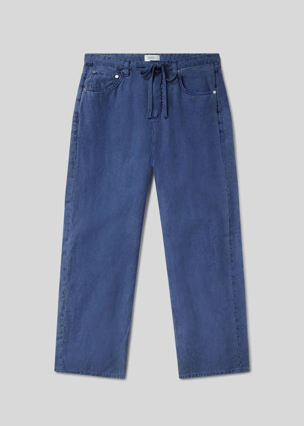 Citizens of Humanity - Dark India Stone Brynn Drawstring Linen Trouser - Kalifornia Jean Bar