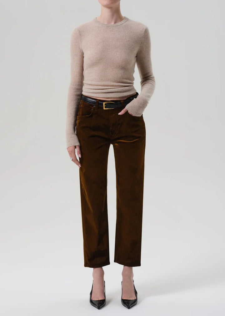 Citizens of Humanity - Delfina Straight Velvet in Golden - Kalifornia Jean Bar