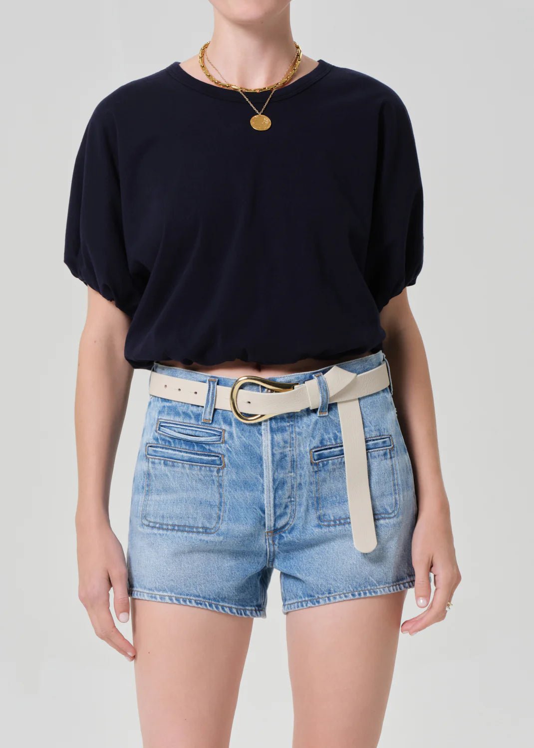 Citizens of Humanity - Gia Bubble Tee Navy - Kalifornia Jean Bar