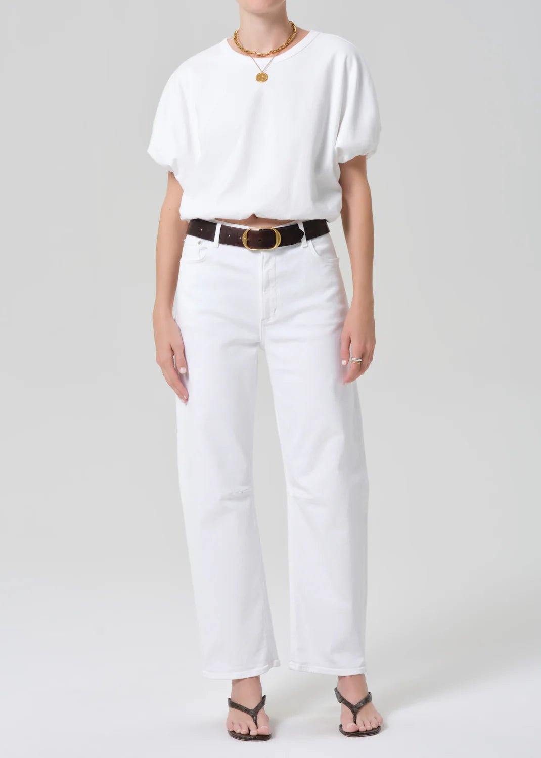 Citizens of Humanity - Gia Bubble Tee Soft White - Kalifornia Jean Bar