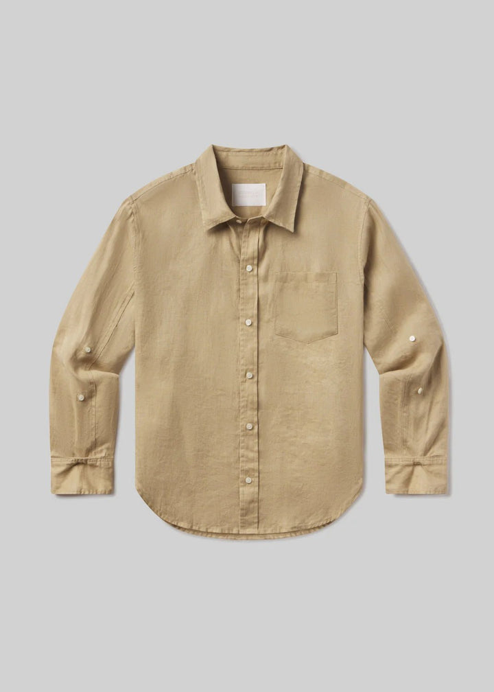 Citizens of Humanity - Gobi Kayla Shrunken Linen Shirt - Kalifornia Jean Bar