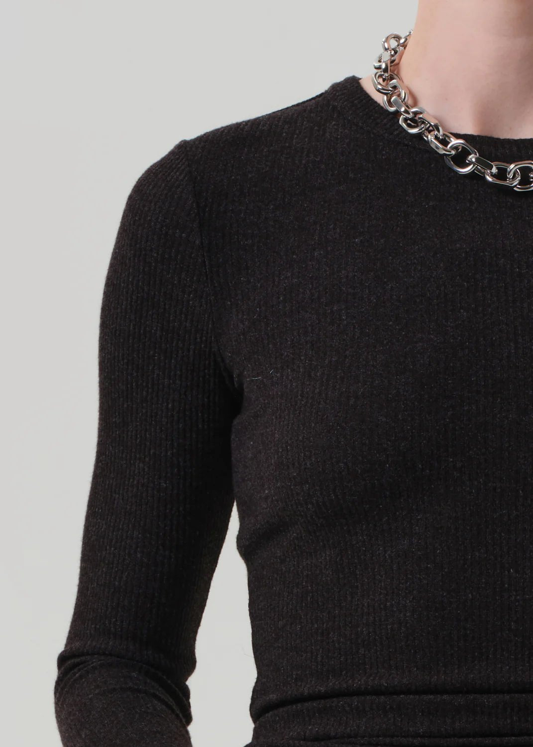 Citizens of Humanity - Heathered Brown Bina Crewneck - Kalifornia Jean Bar