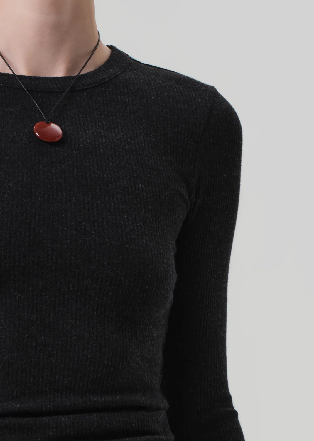 Citizens of Humanity - Heathered Charcoal Bina Crewneck - Kalifornia Jean Bar